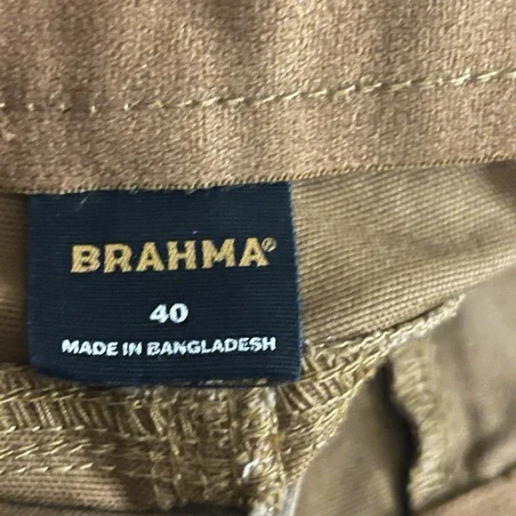 Brahma Mens Shorts Ripstop Brown Relaxed Fit Men's Size 40 Rugged Outdoor Attire - Picture 7 of 7